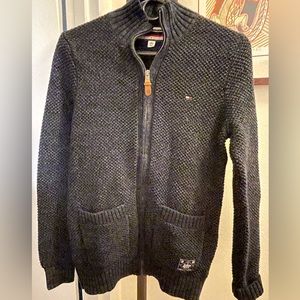 Tommy Hilfiger zipped-up boys Cardigan sweater. Size XL 14-16